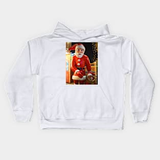 Santa & his helper Kids Hoodie